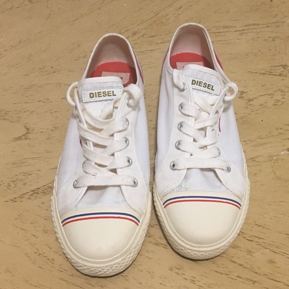 diesel canvas trainers